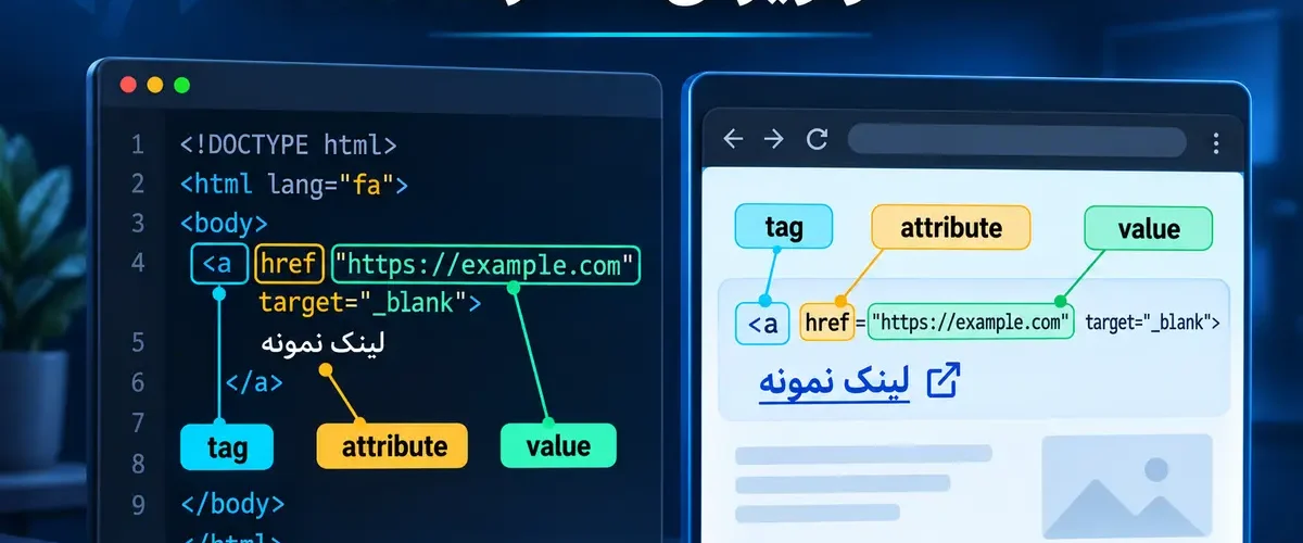 تگ ها و ویژگی ها در HTML درس 5
